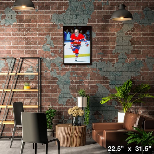 Guy Lafleur Montreal Canadiens Framed 20" x 29" Action Close-Up Canvas 22.5" x 31.5"